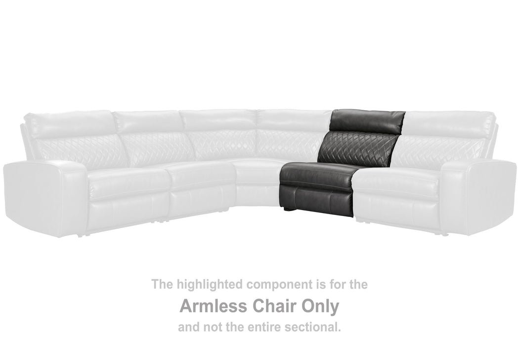 Samperstone - Armless Chair - Gray - Simple Home Plus