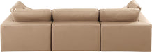 Comfy - Faux Leather Modular Sofa 3 Seats - Tan - Simple Home Plus