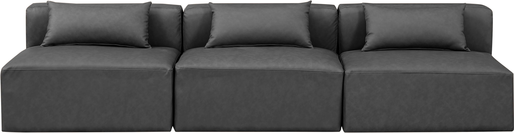 Cube - Modular 3 Seat Armless Sofa - Simple Home Plus