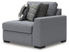 Bealton - RAF Corner Chair - Salt And Pepper - Simple Home Plus