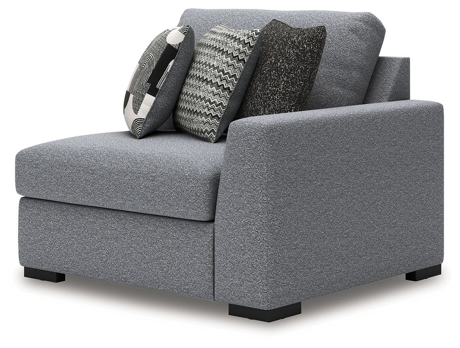 Bealton - RAF Corner Chair - Salt And Pepper - Simple Home Plus