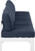 Nizuc - Outdoor Patio 4 Seat Armless Modular Sofa With White Frame - Simple Home Plus