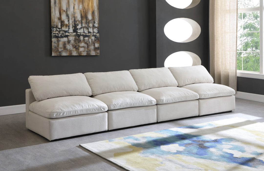 Plush - Modular Armless 4 Seat Sofa - Simple Home Plus