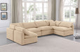 Indulge - Velvet 6 Piece Modular U-Shaped Sectional - Simple Home Plus