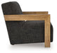 Dorney - Accent Chair - Charcoal / Brown - Simple Home Plus