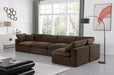 Comfy - 5 Piece Velvet Modular Sectional - Simple Home Plus