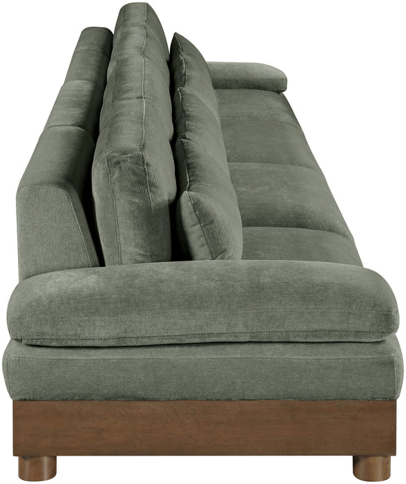 Turin - Chenille Fabric Upholstered Modular Sectional - Green - Simple Home Plus