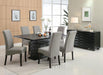 Stanton - Rectangular Dining Table - Black - Simple Home Plus