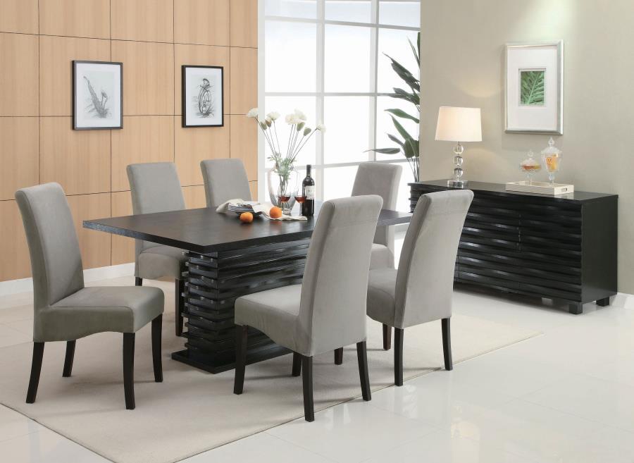 Stanton - Rectangular Dining Table - Black - Simple Home Plus
