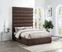 Adam - Chenille Fabric Bed With 89" Headboard - Simple Home Plus