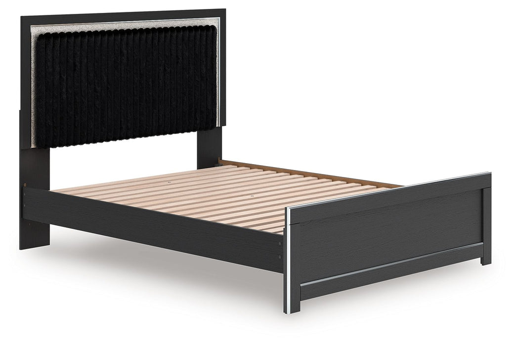 Zuraleus - Upholstered Panel Platform Bed With Roll Slats - Simple Home Plus