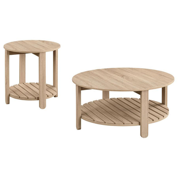 Fowler - Round Coffee Table Set - Simple Home Plus