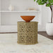 Torres - Octagonal Solid Mango Wood Side Table - Natural Brown - Simple Home Plus