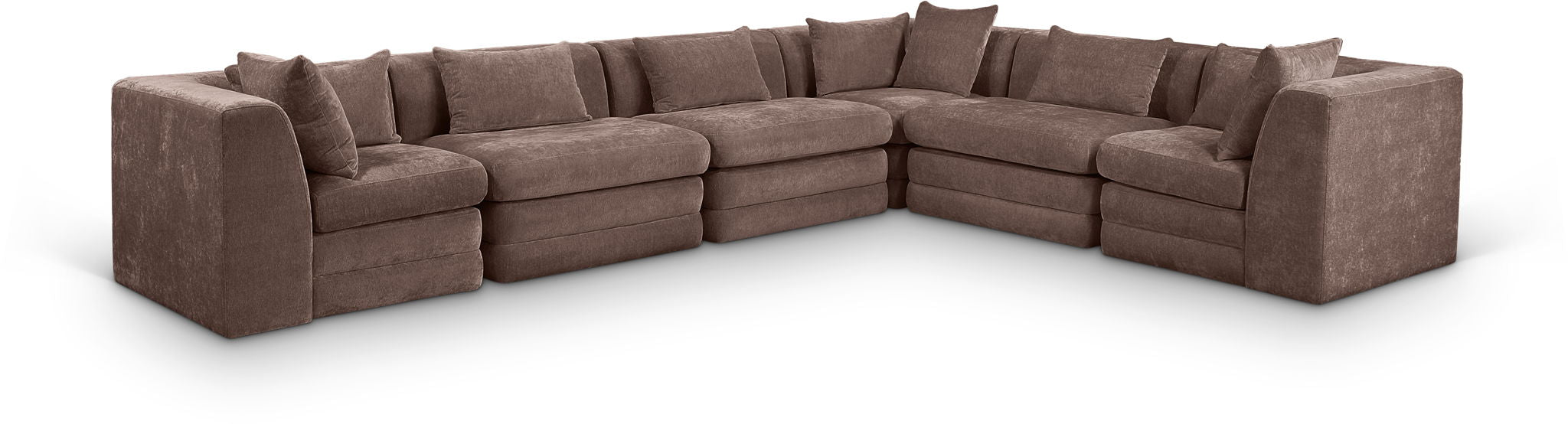 Stellar - 6 Piece Upholstered Modular Sectional - Simple Home Plus