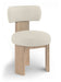 Atelier - Vegan Leather Upholstered Dining Chair (Set of 2) - Taupe / Painted Natural - Simple Home Plus