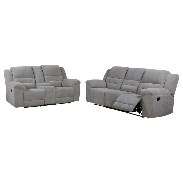 Gilson - Chenille Upholstered Sofa Set - Simple Home Plus