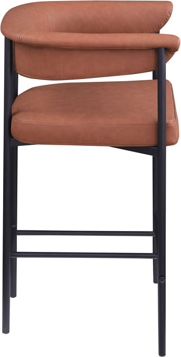 Malin - Faux Leather Counter Stool (Set of 2) - Simple Home Plus