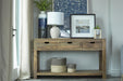 Esther - 3-Drawer Wood Console Table - Natural Sheesham - Simple Home Plus
