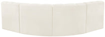 Arc - Velvet 4 Piece Corner Modular Sofa - Simple Home Plus