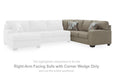 Newellen - RAF Sofa With Corner Wedge - Beige - Simple Home Plus