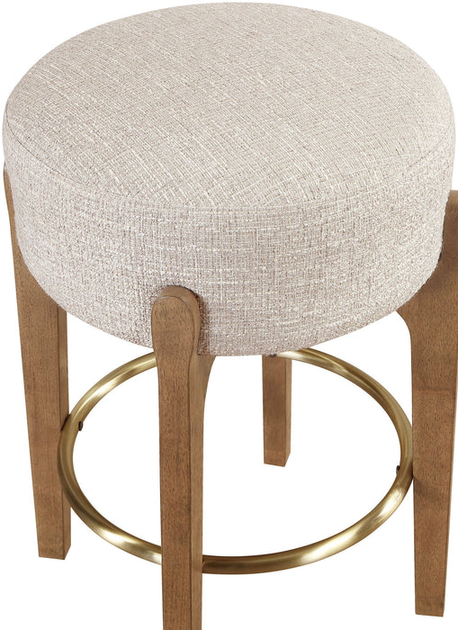 Torino - Backless Counter Stool With Brushed Brown Base (Set of 2) - Simple Home Plus