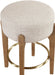 Torino - Backless Counter Stool With Brushed Brown Base (Set of 2) - Simple Home Plus