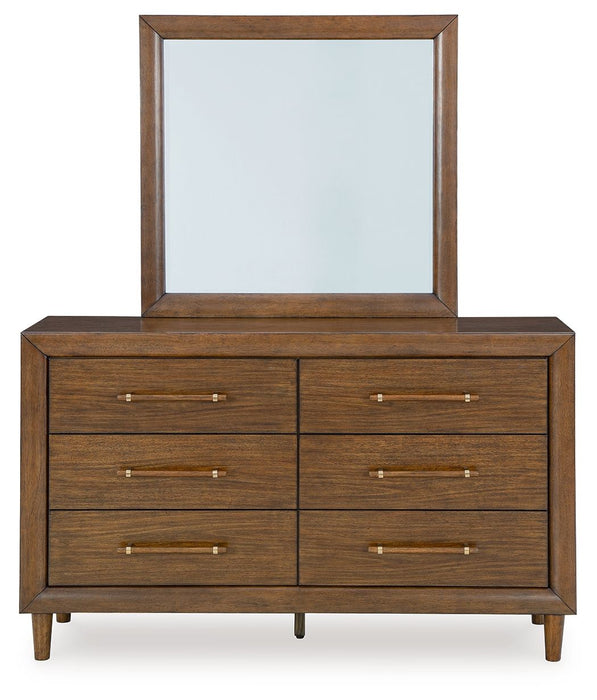 Lyncott - Brown - Dresser And Mirror - Simple Home Plus