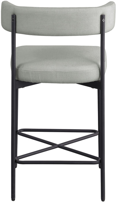 Rivage - Durable Stool With Black Frame (Set of 2) - Simple Home Plus