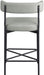 Rivage - Durable Stool With Black Frame (Set of 2) - Simple Home Plus