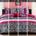Reagan - Twin Comforter Set - Pink - Simple Home Plus