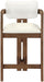 Ravina - Upholstered Counter Stool With Stained Brown Base - Simple Home Plus
