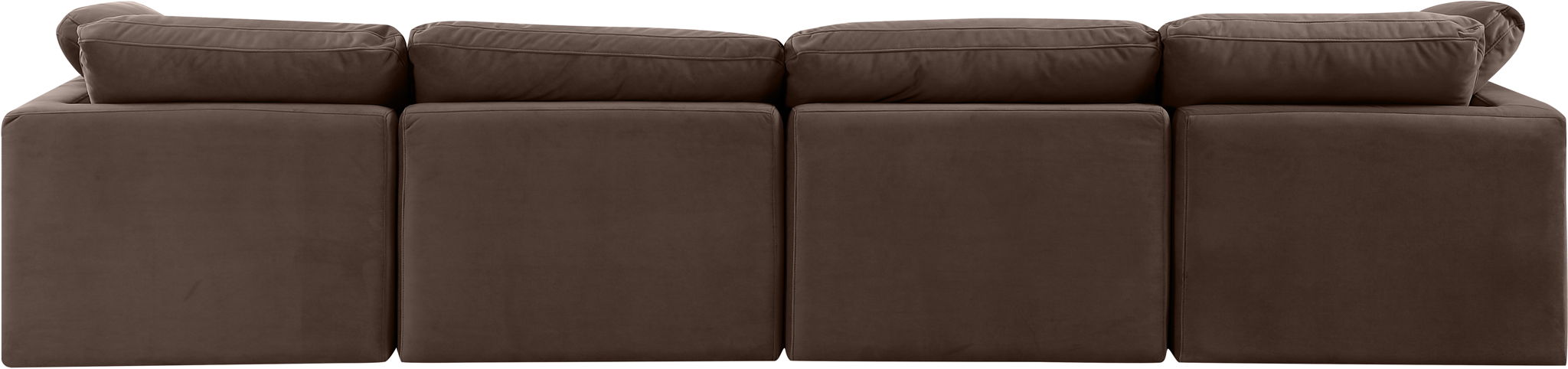 Indulge - Velvet 4 Seat Modular Sofa - Simple Home Plus