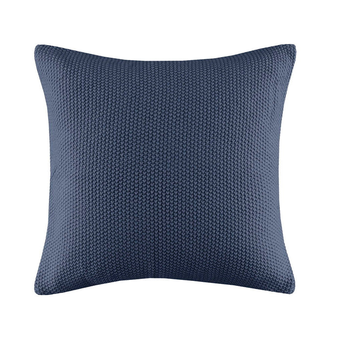 Bree Knit - Square Pillow Cover - Indigo - Simple Home Plus