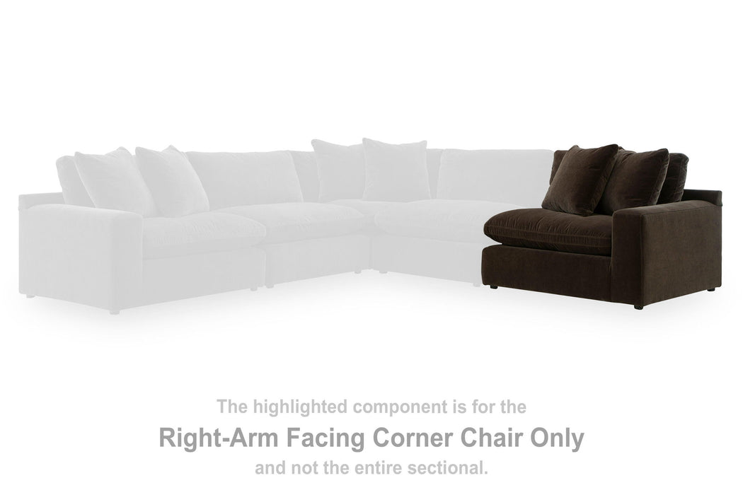 Maxton Heights - RAF Corner Chair - Bittersweet - Simple Home Plus