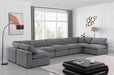 Comfy - 7 Piece Velvet Modular Armless Sectional - Simple Home Plus