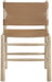 Santos - Vegan Leather Upholstered Dining Chair With Stained Natural Base (Set of 2) - Simple Home Plus