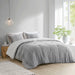 Kara - 3 Piece Jacquard Comforter Set - Gray - Simple Home Plus