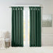 Emilia - Fabric Twist Tab Lined Window Curtain Panel - Green - Simple Home Plus