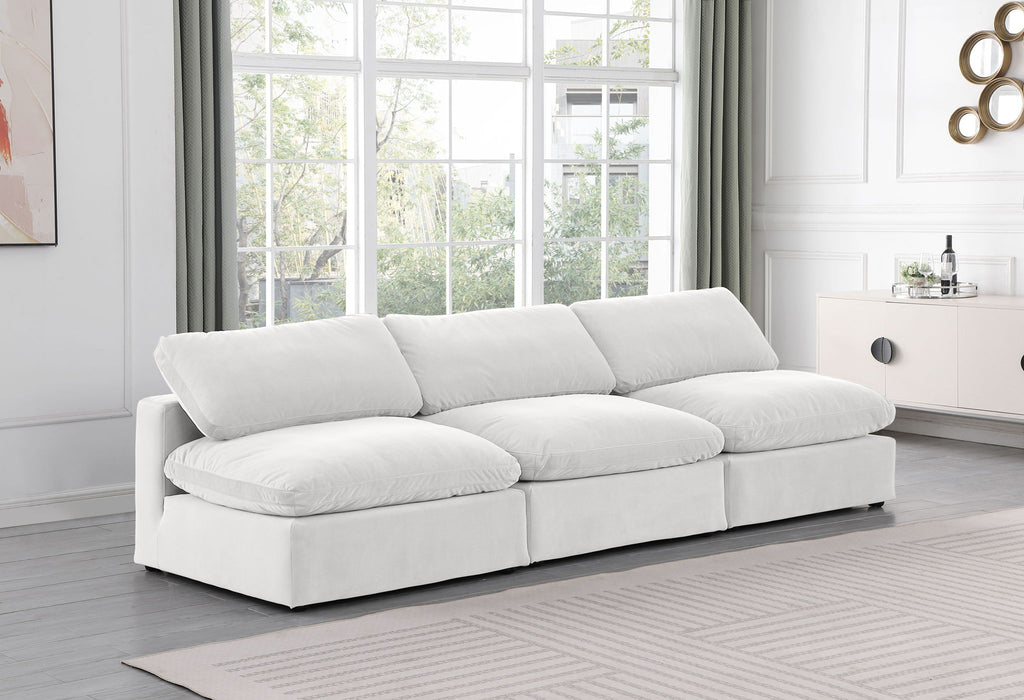 Comfy - Velvet Modular Armless Sofa 3 Seats - Simple Home Plus