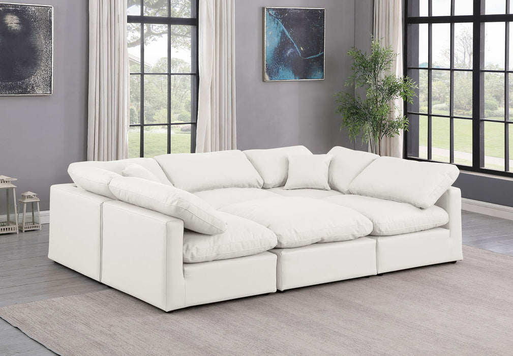 Indulge - Faux Leather 6 Piece Modular Sectional - Simple Home Plus