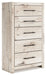 Lawroy - Light Natural - Five Drawer Chest - Simple Home Plus