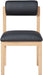 Roundhill - Faux Leather Dining Chair (Set of 2) - Natural Frame - Simple Home Plus