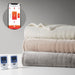 Microplush - Queen Heated Blanket With Wifi Technology - Ivory - Simple Home Plus