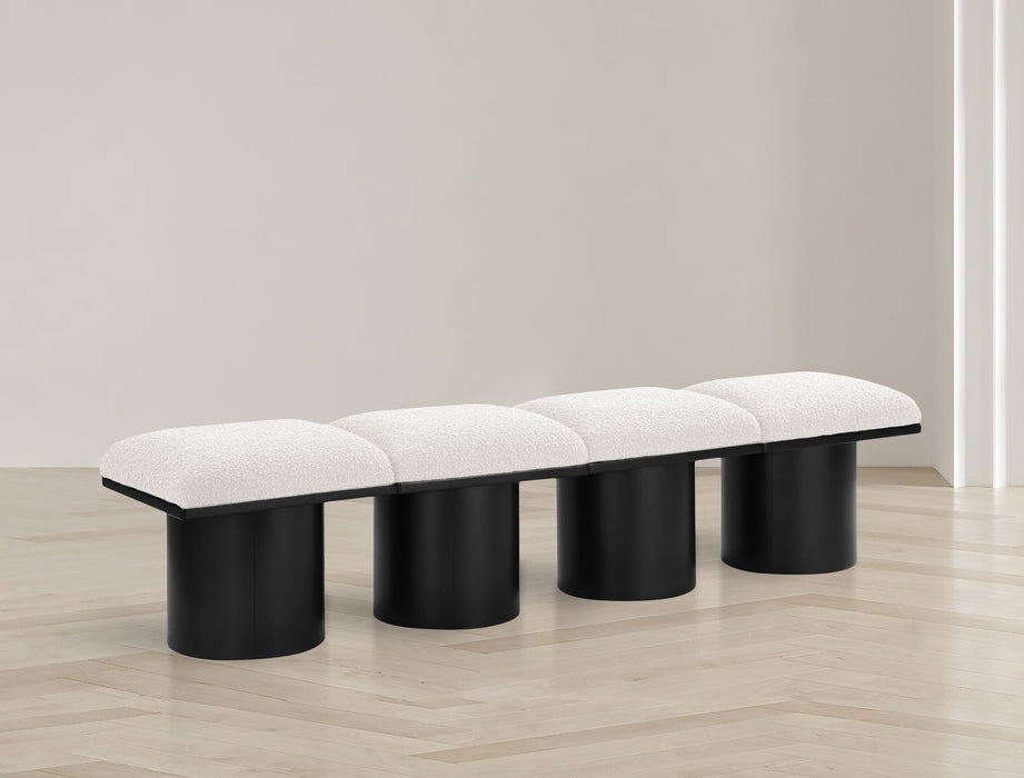 Pavilion - 4 Piece Modular Bench With Black Base - Simple Home Plus