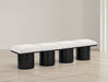 Pavilion - 4 Piece Modular Bench With Black Base - Simple Home Plus