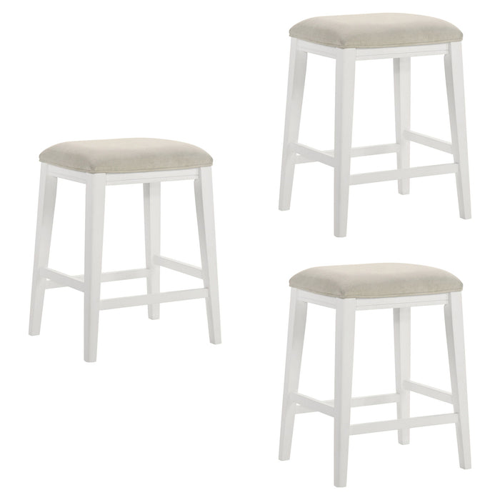 Jane - Contemporary Transitional Wood Counter Height Kitchen Bar Stool - Simple Home Plus