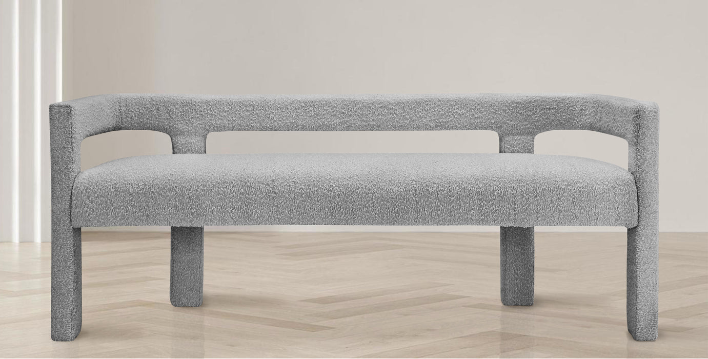 Athena - Boucle Fabric Bench - Simple Home Plus