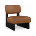 Vetra - Vegan Leather Upholstered Accent Chair With Black Base - Simple Home Plus