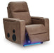 Lorrenton - Glider Power Recliner With Audio System - Caramel - Simple Home Plus