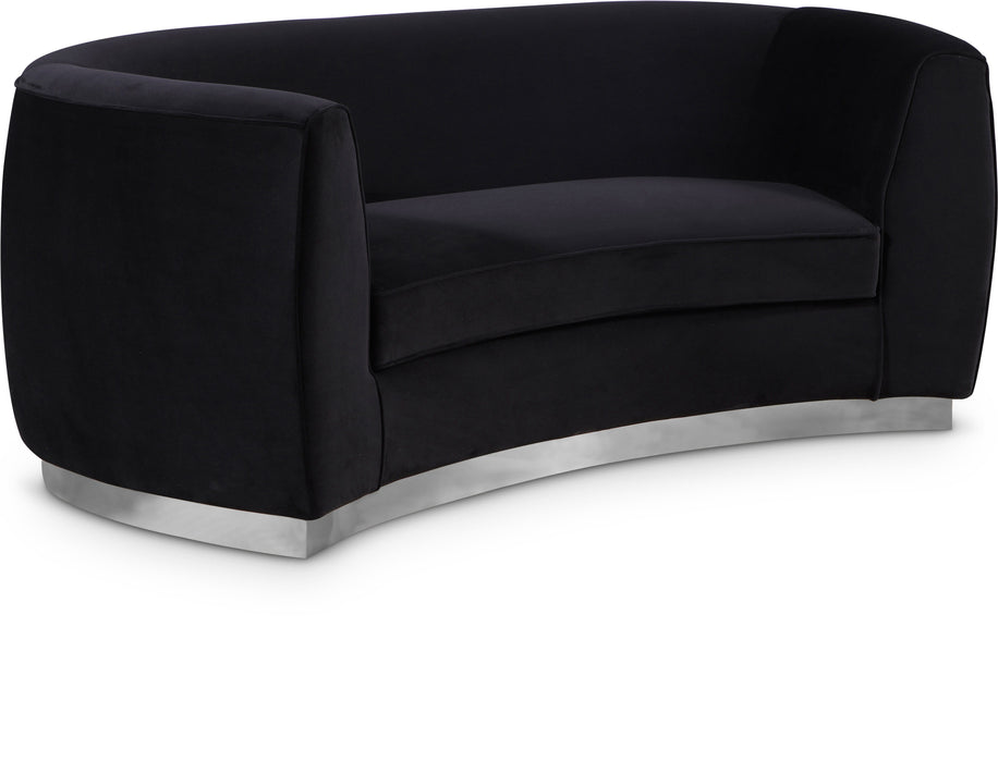 Julian - Loveseat with Chrome Base - Simple Home Plus